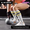 Women's Striped Tube Socks, 6 PAIR, Size 9-11 - 3 of 4