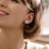EVERLY JEWELRY | Sterling Silver 1/4 CT TGW Sky Blue Topaz Fashion Post Earrings - 4 of 4