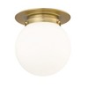 Calhoun 1-Light Flush Mount - Mid-Century Modern & Schoolhouse Design, Dimmable, Damp Rated - 3 of 4