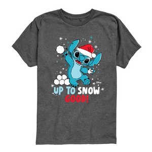 Boys' - Disney - Stitch Up To Snow Good Short Sleeve Graphic T-Shirt - 1 of 4