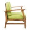 VisioGear Patio Club Chairs, 2 Pieces Outdoor Club Chair with Arms, Side Sitting Chair for Porch, Green, 28.25"*28"*32.75" - 4 of 4