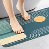 Unique Bargains Abstract Non-Slip Absorbent Shower Bathtub Easy to Clean Bath Mat 1 Pc - 2 of 4