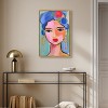 Art Remedy Violeta s Hair with Flowers Beach Life Inspired Wall Art Framed - 2 of 4