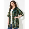 Catherines Women's Plus Size In-Vogue Velvet Duster - 4 of 4