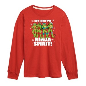 Boys' - Teenage Mutant Ninja Turtles - Get Into The Ninja Spirit Long Sleeve Graphic T-Shirt - 1 of 4
