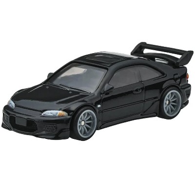 1993 Honda Civic Coupe EX EJ1 Black "The Fast and the Furious" (2001) Movie Diecast Model Car by Hot Wheels