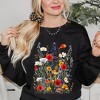 Simply Sage Market Women's Graphic Sweatshirt Blue and Red Wildflowers - 2 of 4