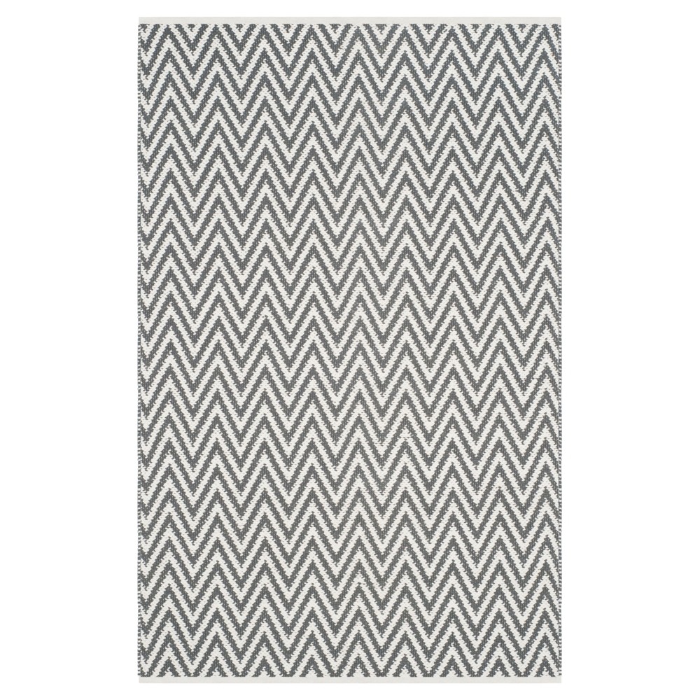 4'x6' Phylis Rug Gray/Ivory - Safavieh