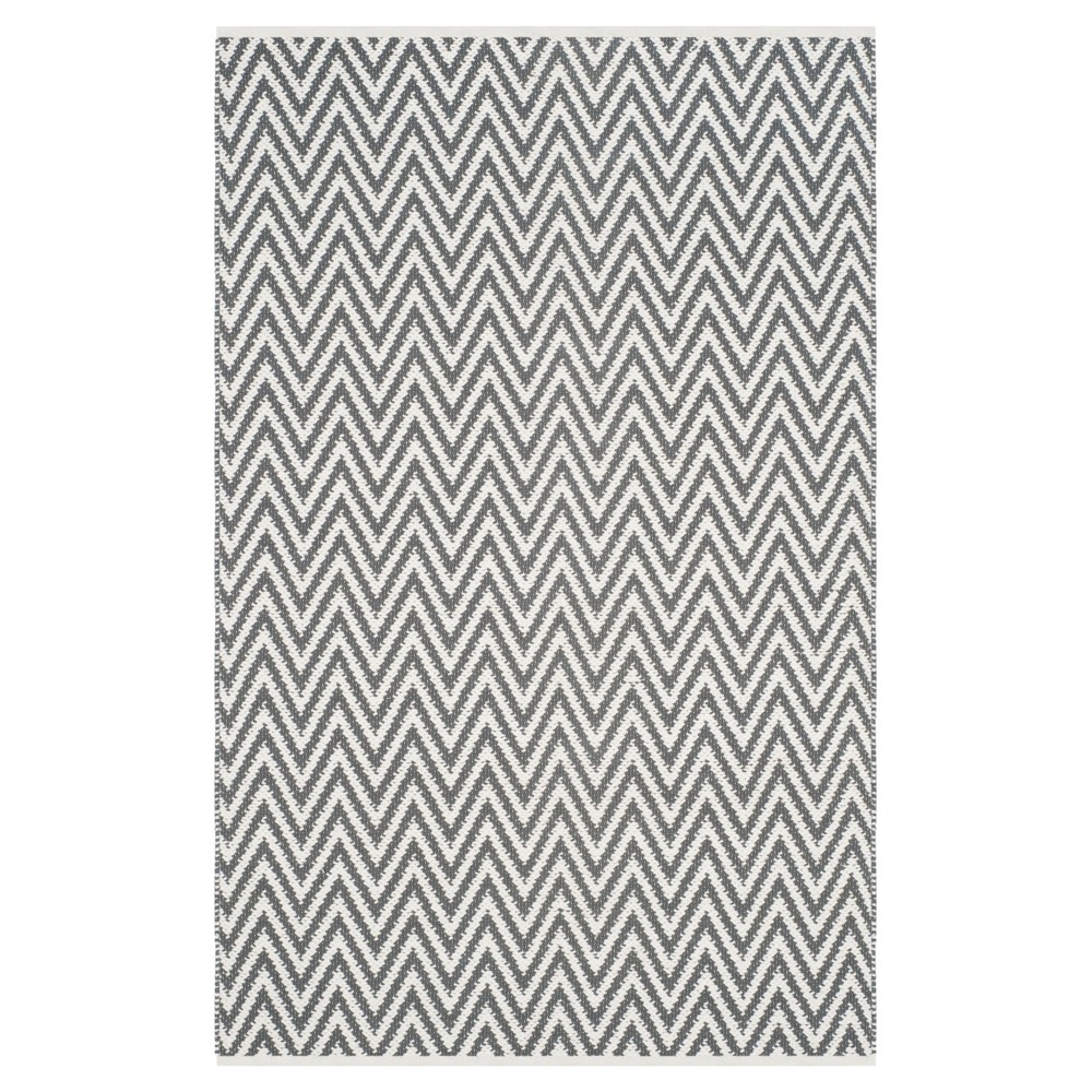 4'x6' Phylis Rug Gray/Ivory - Safavieh