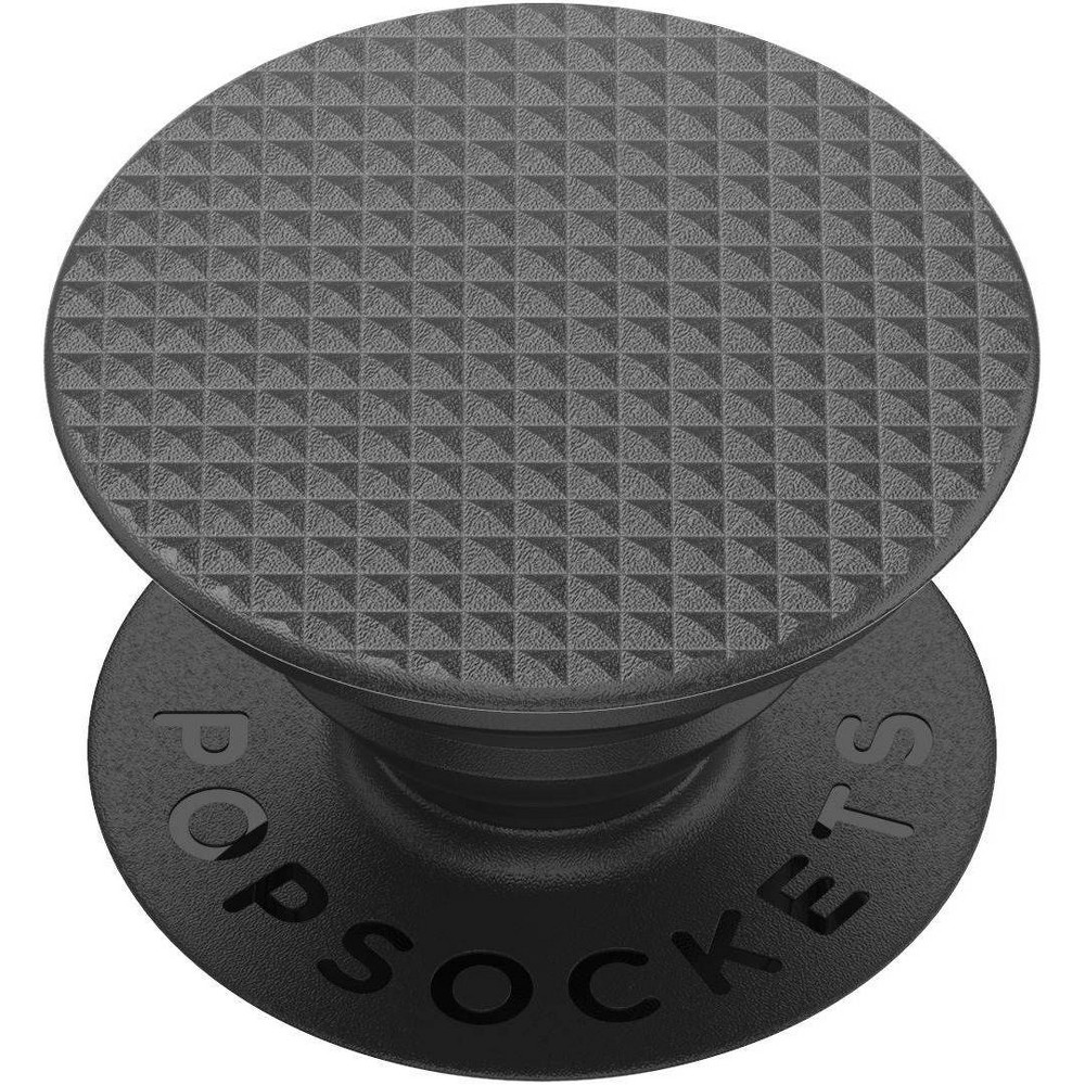 Photos - Other for Mobile PopSockets PopGrip Cell Phone Grip & Stand - Knurled Texture Black 