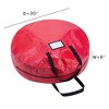 Hastings Home Storage Bag Set - Zippered Totes for Artificial Trees and 30-Inch Holiday Wreaths - 3 of 4