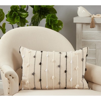Chic Knotted Texture Cotton Throw Pillow Cover 16"x24"
