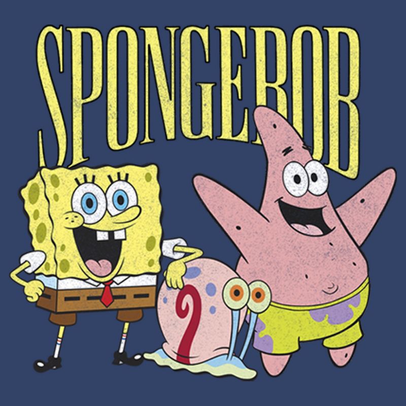 Boy's SpongeBob SquarePants Group Friends Pull Over Hoodie, 2 of 5