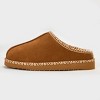 dluxe by dearfoams Women's Layla Slide Slippers - Chestnut - 2 of 4