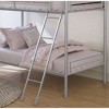 Twin Over Twin Metal Bunk Bed with Ladder for Bedroom - 4 of 4
