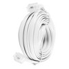Unique Bargains RJ11 6P2C Modular Telephone Extenstion Cable Wire White 6M 20Ft - 3 of 4