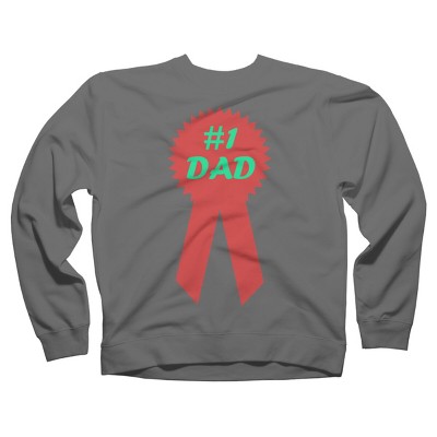 Adult Design By Humans #1 DAD Ribbon By  Sweatshirt