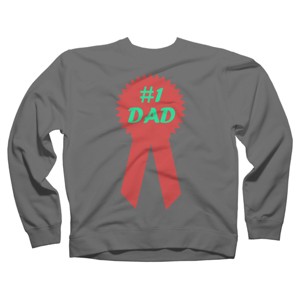 Adult Design By Humans #1 DAD Ribbon By  Sweatshirt - 1 of 2