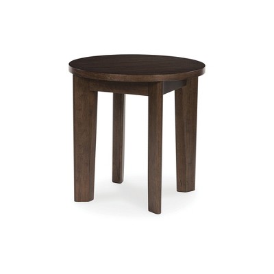 Signature Design by Ashley Korestone 2 End Table, Dark Brown