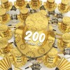 Crown Display Black & Gold New Years Party Favors 2024 Kit - 400 Pcs Top Hats Tiaras Beaded Necklace Noise Makers New Years Eve Decorations 200 People - 2 of 4