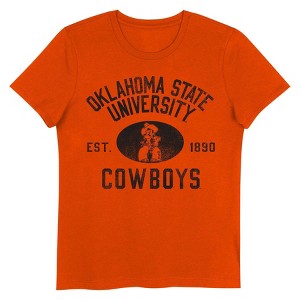 NCAA Oklahoma State Cowboys Girls' Crew Neck T-Shirt - 1 of 1