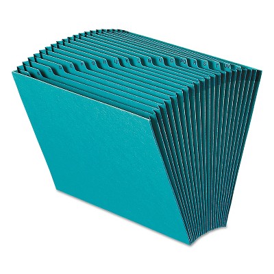 Smead Heavy-Duty A-Z Open Top Expanding Files 21 Pockets Letter Teal 70717