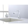 Gulches Chrome Single Hole Bathroom Faucet with Two 9/16" Hoses, 4.38" Spout Height - 3 of 4