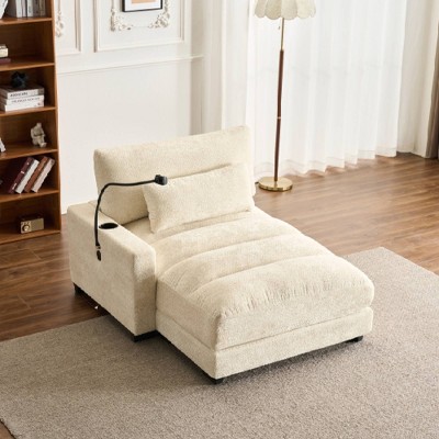 Dolonm Single Recliner Sofa: 300lb Capacity, Chenille Fabric, Ergonomic Design for Living Room/Study