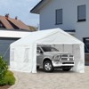 Aoodor  Vehicle Carport Canopy Portable Garage Party Canopy Tent Boat Shelter, Heavy Duty Metal Frame - 3 of 4