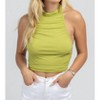 Women's RUCHED HALTER BACKLESS TOP - Bailey Rose - 2 of 4