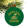 Norfolk State University Spartans Logo Wood Christmas Tree Holiday Ornament - 4 of 4