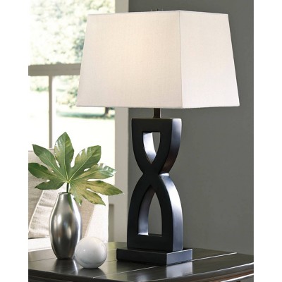 Set of 2 Amasai Table Lamps Black - Signature Design by Ashley