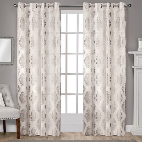 metallic grommet curtain panels