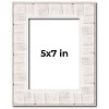 PosterPalooza | Photo Size Sculpted White Picture Frame - UV Acrylic, Foam Board Backing, Hanging Hardware - 2 of 4