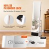 VEVOR Mirror Jewelry Cabinet, 360° Swivel Standing Mirror with Storage, Lockable Jewelry Mirror Organizer with Full Length Mirror, White - 4 of 4