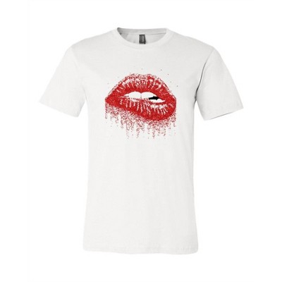 Women's Unisex Lippy Lips Graphic Tee - Ocean & 7th