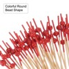 Unique Bargains Decorative Disposable Drinks Appetizer Bamboo Cocktail Toothpicks 200 Pcs - 4 of 4