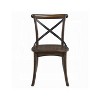 Simple Relax Set of 2 Wood Side Chair in Dark Oak and Black - 3 of 4