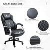 TiramisuBest Big and Tall Executive Office Chair, Black PU Leather, Adjustable Height - 2 of 4