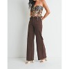 Women's High Rise Mini Patch Pocket Wide Leg Jean - JBD. - 4 of 4