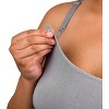 Bamboobies Nursing Tank Top, Maternity Clothes for Breastfeeding, Gray - 3 of 4
