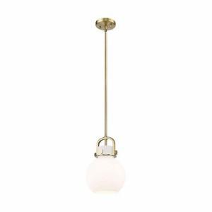 Newton Sphere - 1 Light Stem Hung Pendant In Industrial Style-11.25 Inches Tall and 8 Inches Wide - 1 of 1