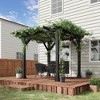 Outsunny Outdoor Pergola Gazebo, 100% Wood Pergola Suitable for Patio, Deck, Garden, Gazebo, Perfect for BBQs, Parties, Picnics, Black - 3 of 4