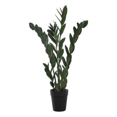 Syemin Artificial Plants Artificial Plant 29" Tall Zz Tree Home Decor Fake Plant Faux Plants Indoor Outdoor Fall Decoration, Green, 17"*16"*29"