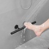 BWE 12 in. Wall Mounted Corner Shower Foot Rest Bar for Shaving Legs Bathroom/Spa - 2 of 4