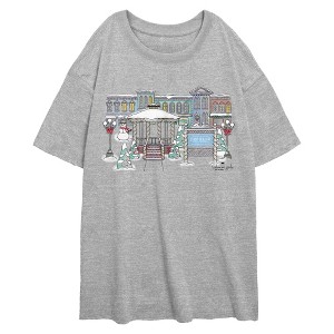 Juniors Gilmore Girls Holiday in Stars Hollow T Shirt - 1 of 2