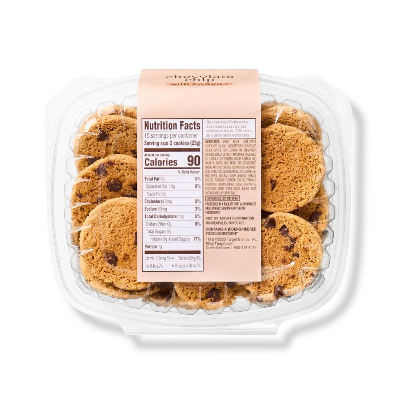 Mini Chocolate Chip Cookies - 12oz - Favorite Day&#8482;, 4 of 5