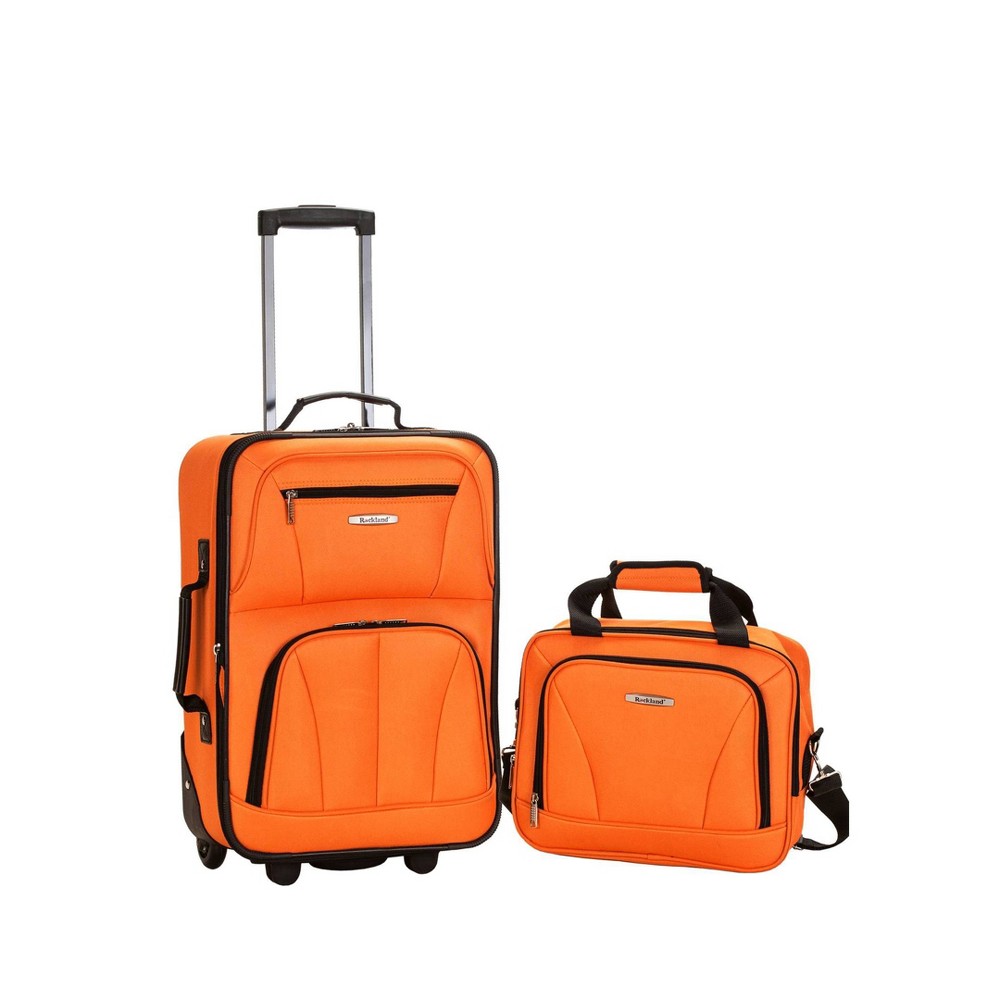 UPC 675478102916 product image for Rockland Fashion 2pc Luggage Set - Orange | upcitemdb.com