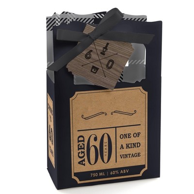 Big Dot of Happiness 60th Milestone Birthday - Party Favor Boxes - Set of 12