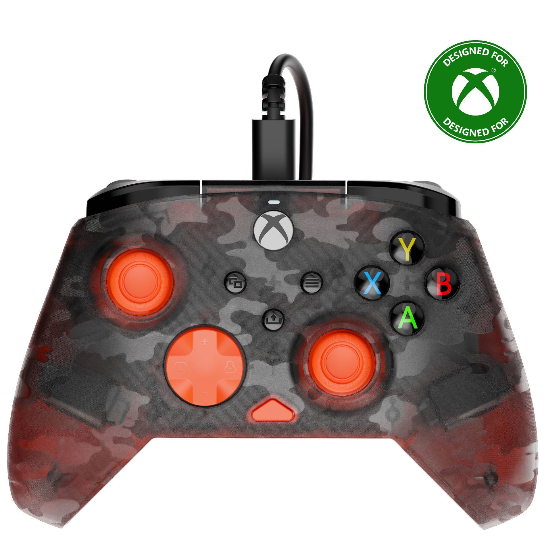 Turtle Beach Rematch Core Wired Controller (Ghost Black Camo/Orange) - Xbox Series S/X/One